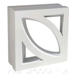 Large Beveled Cozumel Breeze Blocks (Natural White)