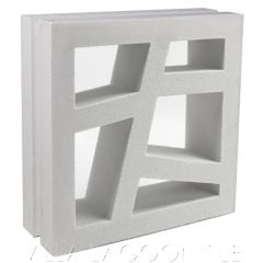 Large Kyushu Breeze Blocks in Natural White, from Villa Lagoon Tile.