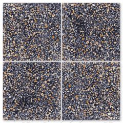 Large "Monarch" Terrazzo Cement Tile, with Multi-Color Granite chips, from Villa Lagoon Tile.