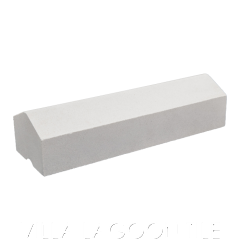 Large Bevel Breeze Block Caps (Natural White)