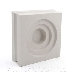 "Luzon Windbreaker" Natural White Geometric Breeze Blocks, by Villa Lagoon Tile.