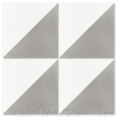 "Man Overboard Featherstone & White" Geometric Cement Tile, from Villa Lagoon Tile.