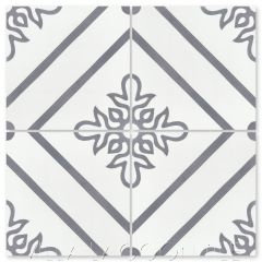 "Marbella Seagull" Floral Cement Tile, from Villa Lagoon Tile.
