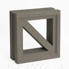 "Maui" Natural Gray Geometric Breeze Blocks, by Villa Lagoon Tile.