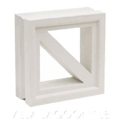 "Maui" Natural White Geometric Breeze Blocks, by Villa Lagoon Tile.