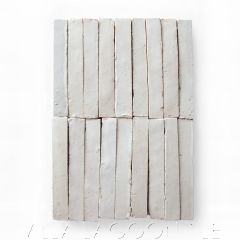 Slim Bejmat Zellige in Meringue, a Moroccan Mosaic Tile, from Villa Lagoon Tile.