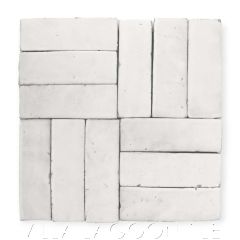 Thin Bejmat Glazed Zellige in Meringue (13mm)