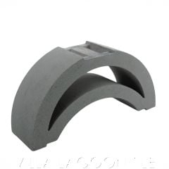 "Molokini" Crescent Breeze Blocks in Natural Gray from Villa Lagoon Tile.