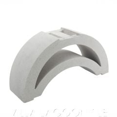 "Molokini" Crescent Breeze Blocks in Natural White from Villa Lagoon Tile.