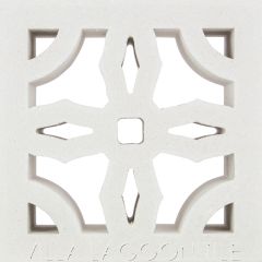 "Moorea" Natural White Trellis Breeze Blocks, by Villa Lagoon Tile.