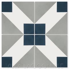 "Naples Nautique" Modern Geometric Cement Tile by Dekar Design, from Villa Lagoon Tile.