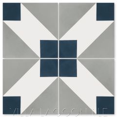 "Naples Nautique" Modern Geometric Cement Tile by Dekar Design, from Villa Lagoon Tile.