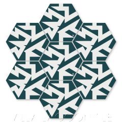 "No Way Aegean" Modern Cement Tile by Neyland Design, from Villa Lagoon Tile.