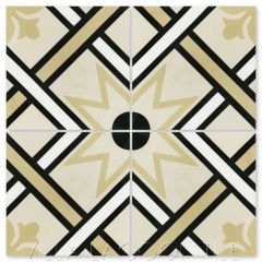 "Orleans Buff" Traditional Cement Tile, from Villa Lagoon Tile.