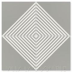 "Patmos Misty Gray" Modern Geometric Cement Tile by Dekar Design, from Villa Lagoon Tile.