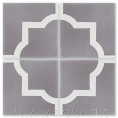 "Piazza Grande Sencillo" Classic Quatrefoil Cement Tile, from Villa Lagoon Tile.