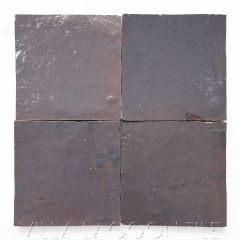 "Plum Ash" Glazed Zellige, a Moroccan Mosaic Tile, from Villa Lagoon Tile.