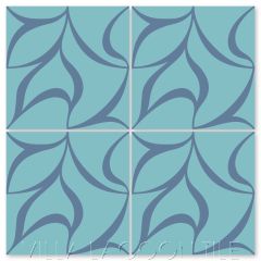 "Plumeria Uno Bimini" Modern Cement Tile by Neyland Design, from Villa Lagoon Tile.
