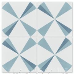 "Polaris Azul" Modern Cement Tile, by Villa Lagoon Tile.