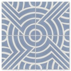 "Props Monterey" Modern Geometric Cement Tile by Neyland Design, from Villa Lagoon Tile.