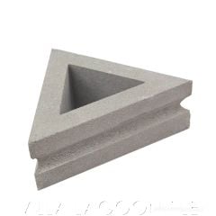 Rapa Nui Triangular Breeze Blocks (Natural Gray)