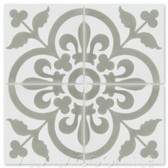 "Raylen A Sencillo" French Cement Tile, from Villa Lagoon Tile.