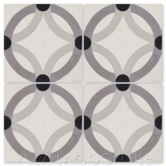 "Rings Durango" Geometric Cement Tile, by Villa Lagoon Tile.