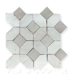 Zellige Saint Gilles Pierre Mosaic Mat, from Villa Lagoon Tile.