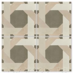 "Scheerer Primero" Geometric Cement Tile, from Villa Lagoon Tile.
