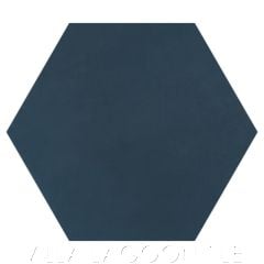 Solid Hex Navy Cement Tile, SB-4061, from Villa Lagoon Tile.