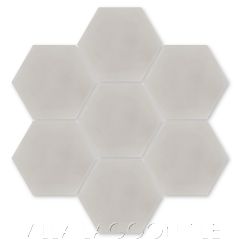 Solid Hex Putty Cement Tile, SB-1005, from Villa Lagoon Tile.