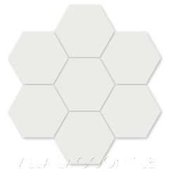 Solid Hex White, SB-1000, from Villa Lagoon Tile.