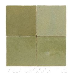 "Spanish Olive" Glazed Zellige, a Moroccan Mosaic Tile, from Villa Lagoon Tile.