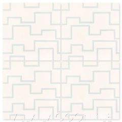 "Stagger Lee Smoke" Modern Cement Tile by Neyland Design, from Villa Lagoon Tile.