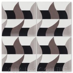 "Swagger Sencillo" Modern Cement Tile by Neyland Design, from Villa Lagoon Tile.