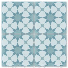 "Taza Blues" Moroccan Cement Tile, from Villa Lagoon Tile.