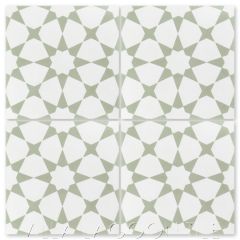 "Taza Green" Moroccan Cement Tile, from Villa Lagoon Tile.