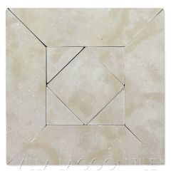 Terre Limestone Mosaic in Beige, curated by Christina Salway, from Villa Lagoon Tile.