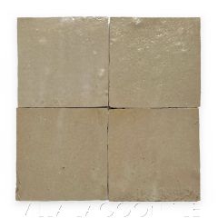 Square Glazed Zellige in Terre Nue