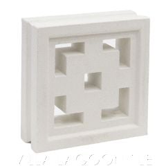 "Tonga" Natural White Geometric Breeze Blocks, by Villa Lagoon Tile.