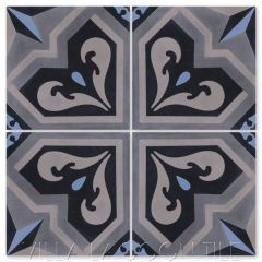 "Valencia Primero" Traditional-Style Cement Tile, by Villa Lagoon Tile.