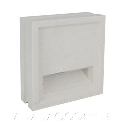 "Corfu" Natural White Slitted Breeze Blocks, by Villa Lagoon Tile.