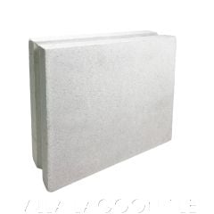 "Windbreaker Sixty-Five" Solid Breeze Blocks in Natural White, by Villa Lagoon Tile.