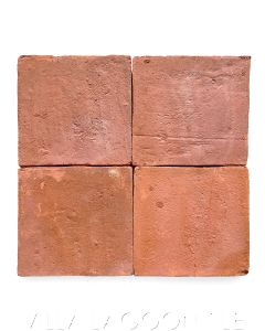 6" Square Burnt Sienna Terracotta Tile from Villa Lagoon Tile.