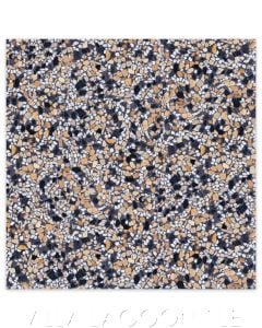 24" Large Format Monarch Terrazzo Slab Cement Tile, from Villa Lagoon TIle.