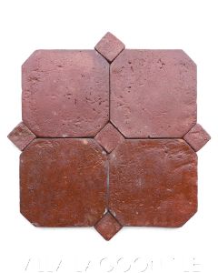 8" Octagon Lacquered Terracotta Tile from Villa Lagoon Tile.