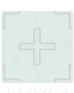 "A-Plus One Atmosphere" Modern Geometric Cement Tile by Neyland Design, from Villa Lagoon TIle.