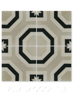 "Adams Primero" Geometric Cement Tile, from Villa Lagoon Tile.