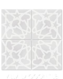 "Andalusia Fog" Moroccan Cement Tile, from Villa Lagoon Tile.