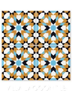 "Berkane Primero" Moroccan Cement Tile, from Villa Lagoon Tile.